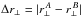 \hbox{$\Delta \rperp = |\rperp^{\,A}-\rperp^{\,B}|$}