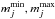 \hbox{$m_j^{\rm min}, m_j^{\rm max}$}