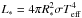 \hbox{$L_* = 4 \pi R_*^2 \sigma T_{\mathrm{eff}}^4 $}