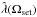 \hbox{$\hat{\lambda}(\Omega_{\rm set})$}