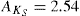 \hbox{$A_{K_{\rm S}}=2.54$}