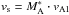 \hbox{$v_{\rm s} = M_{\rm A}^{\ast} \cdot v_{\rm A1}$}