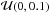 \hbox{$\mathcal{U}(0,0.1)$}