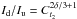 \hbox{$I_{\rm d}/I_{\rm u}= C_{t_2}^{2\delta/3 +1}$}