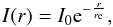\begin{equation} \label{eq:model_halo} I(r)=I_0 {\rm e}^{-\frac{r}{r_{\rm e}}} , \end{equation}
