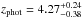\hbox{$z_{\mathrm{phot}} = 4.27^{+0.24}_{-0.38}$}