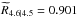 \hbox{$\widetilde{R}_{4.6|4.5} = 0.901$}