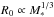 \hbox{$R_0\propto M_*^{1/3}$}