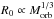 \hbox{$R_0\propto M_{\rm orb}^{1/3}$}