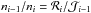 \hbox{${n_{i-1}}/{n_i}={\mathcal{R}_{i}}/{\mathcal{J}_{i-1}}$}