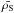 \hbox{$\bar{\rho_{\rm S}}$}
