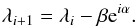 \appendix \setcounter{section}{3} \begin{equation} \lambda_{i+1} = \lambda_{i} - \beta {\rm e}^{i\alpha}. \end{equation}