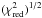 Mathematical equation: \hbox{$(\chi^2_\mathrm{red})^{1/2}$}