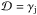 \hbox{$\mathcal{D}=\gamma_{\rm j}$}
