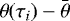 $\theta(\tau_i)-\bar\theta$