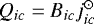 $Q_{ic}=B_{ic}j_{ic}^{\odot}$