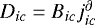 $D_{ic}=B_{ic}j_{ic}^{\partial}$