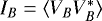 $I_B=\langle V_B V_B^* \rangle$