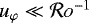$u_{\varphi}\ll \mathcal{R}o^{-1}$
