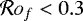 $\mathcal{R}o_f<0.3$