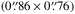 \hbox{$(0\farcs86\times 0\farcs76)$}