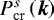 $P^s_{\mathrm{cr}}\left(\vec{k}\right)$