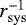 $r_{\mathrm{sys}}^{-1}$