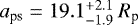 $a_{\textrm{ps}}=19.1_{-1.9}^{&#x002B;2.1}\ R_{\textrm{p}}$