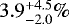 $3.9^{+4.5}_{-2.0}\%$
