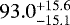 $93.0_{-15.1}^{+15.6}$