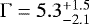 ${\mathrm{\Gamma}}=5.3^{+1.5}_{-2.1}$