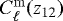 $C_{\ell}^{\mathrm{m}}(z_{12})$