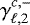 $\gamma^{c,-}_{\ell,2}$