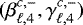 $(\beta_{\ell,4}^{c,-},\gamma_{\ell,4}^{c,-})$