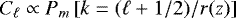 $C_{\ell}\propto P_m\left[k=(\ell&#x002B;1/2)/r(z)\right]$