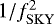 $1/f_{\mathrm{SKY}}^2$