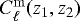 $C_{\ell}^{\mathrm{m}}(z_1,z_2)$