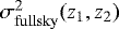 $\sigma^2_{\mathrm{fullsky}}(z_1,z_2)$