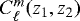 $C_{\ell}^m(z_1,z_2)$