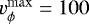 $v_\phi^\mathrm{max}=100$