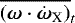 $\overline{\left(\vec{\omega} \cdot \omX\right)}_{t}$