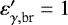 $\varepsilon&#x0027;_{\gamma,\textrm{br}} = 1$