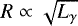 $R \propto \sqrt{L_{\gamma}}$