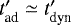 $t&#x0027;_{\textrm{ad}} \simeq t&#x0027;_{\textrm{dyn}}$