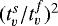 $(t_v^s/t_v^f)^2$