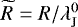 $\widetilde{R} = R/\lambda_{\textrm{J}}^0$