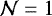 $\mathcal N =1$
