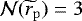 $\mathcal{N}(\widetilde{r}_{\mathrm{p}}) =3$