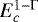 $E_{c}^{1-{{\UpGamma}}}$