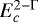 $E_{c}^{2-{{\UpGamma}}}$